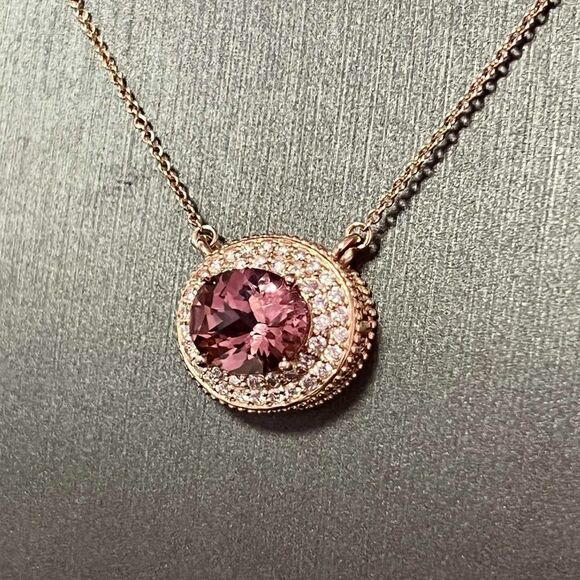 Natural Tourmaline Diamond Necklace 18" 14k Gold 5.0 TCW Certified $7,950 121441 - Picture 7 of 11